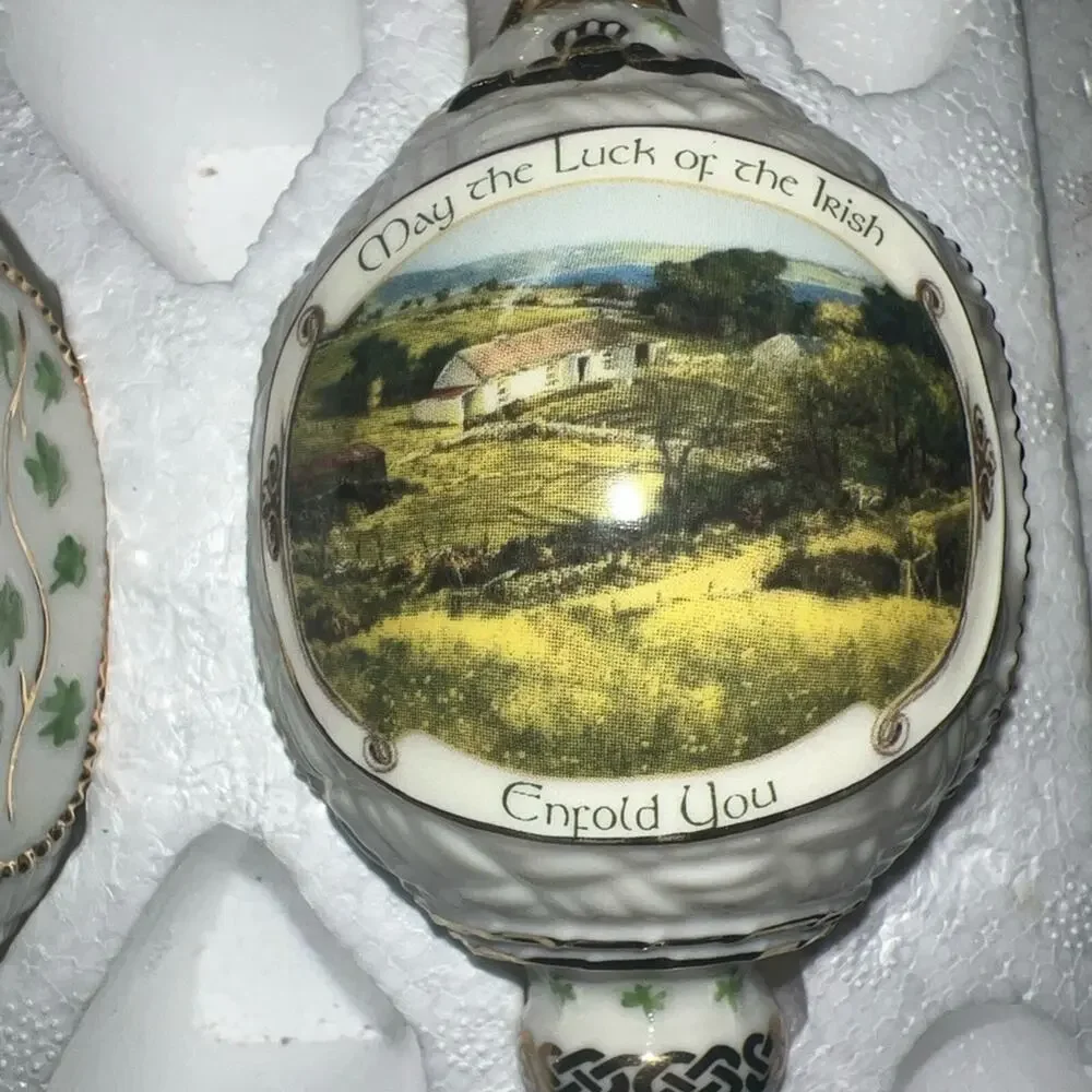 Bradford Edition Irish Blessing Heirloom Porcelain Ornaments